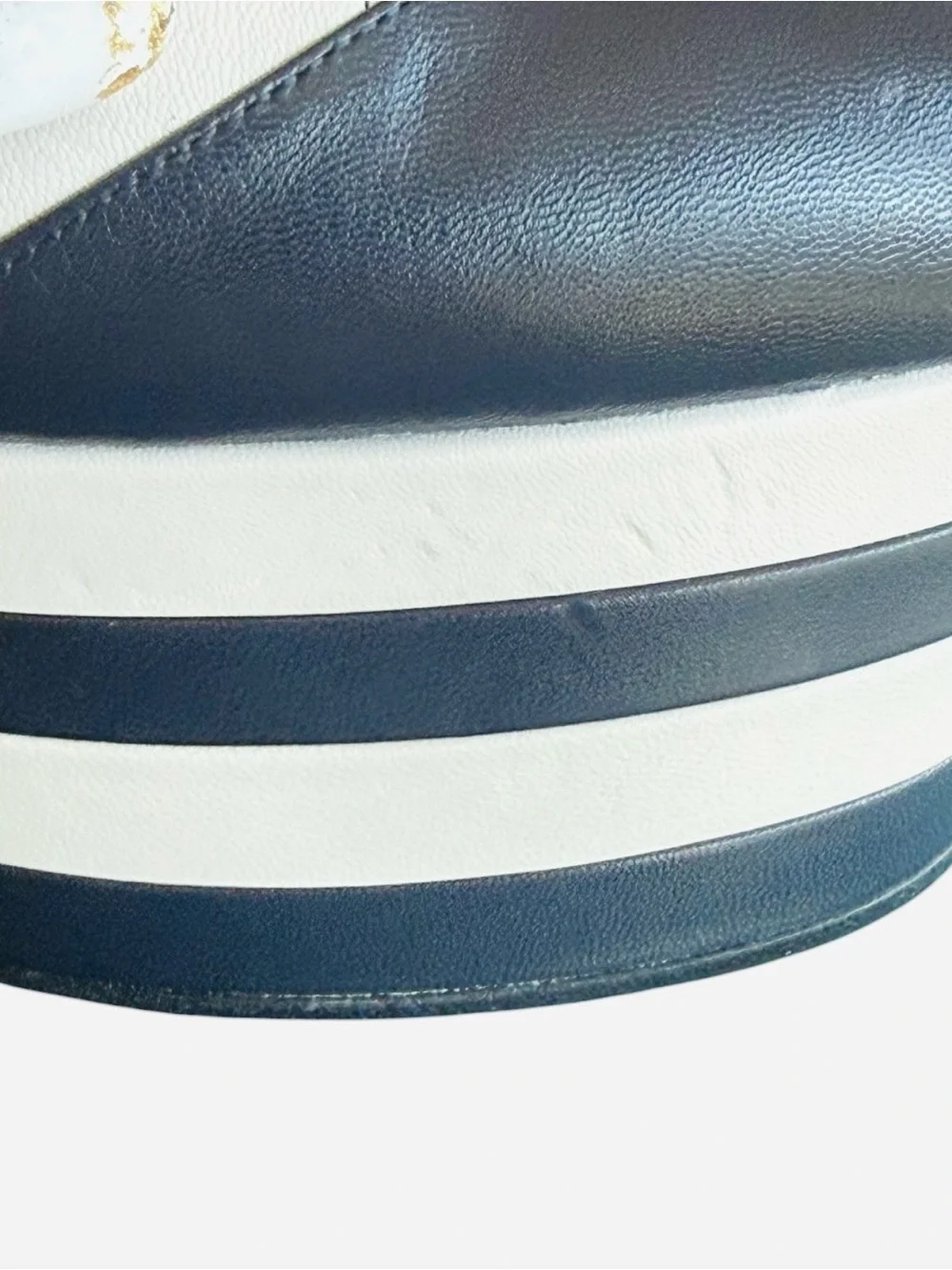 Gucci Spiked Angel Platform Pumps In Navy & Ivory From Spring 2016 EU40.5/US10.5 - Picture 13 of 15